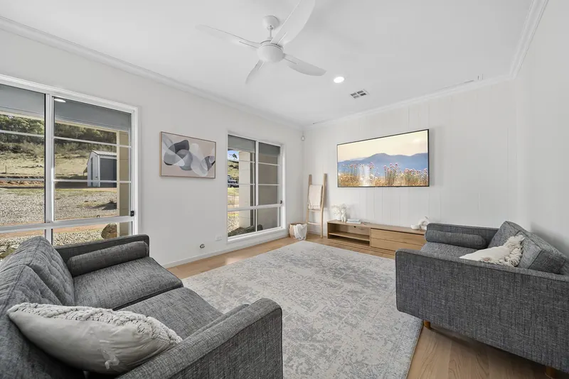 Living room at 133 Macdiarmid Road, Burra
