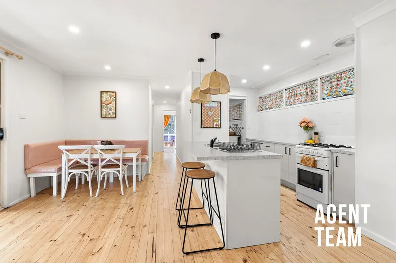 Kitchen and dining area at 227 Osburn Drive, Macgregor