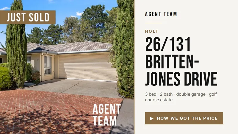 Just sold: 26/131 Britten-Jones Drive, Holt