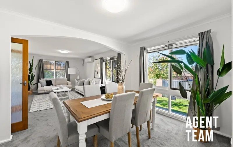 Living and dining area at 39 Mockridge Crescent, Holt