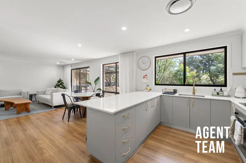 Open-plan kitchen and living at 4/29 Hargrave Street, Scullin